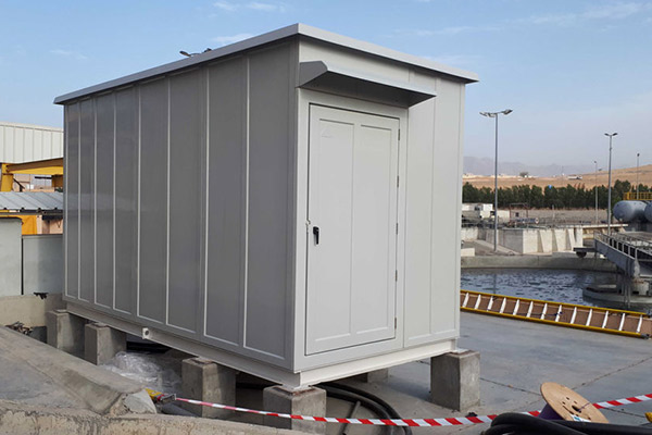 GRP kiosk at Haya Water (Oman Wastewater Services Company S.A.O.C)